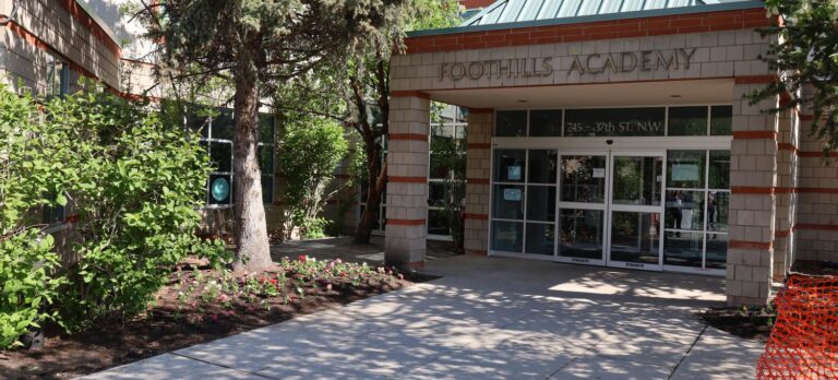 Foothills Academy entrance, Calgary, AB