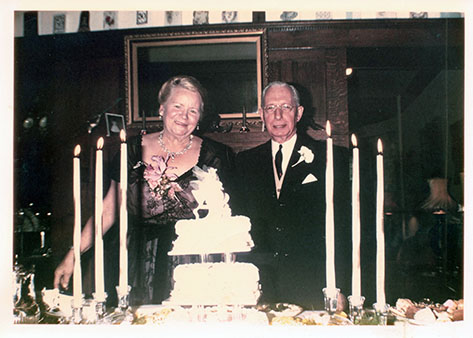 Fiftieth wedding anniversary of Sam and Olga Nickle, 1962